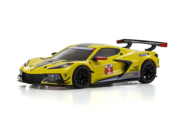 KYOSHO MINI-Z MR-03W-MM CHEVROLET® CORVETTE® C8.R yellow body  MZP244Y
