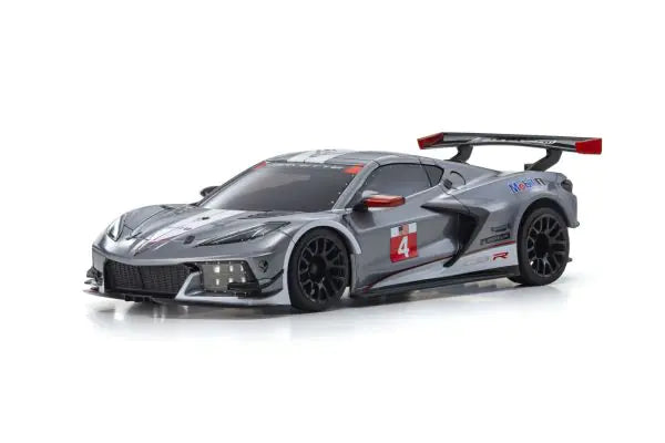 KYOSHO MINI-Z  MR-04W-MM CHEVROLET® CORVETTE® C8.R Gunmetal / White Body MZP244GMW
