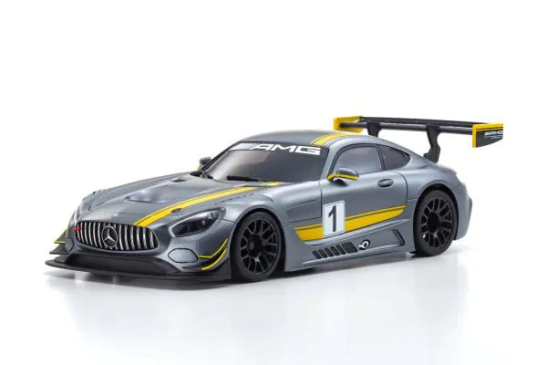 Kyosho MR-03 RWD Mercedes-AMG GT3 Gray/Yellow Body MZP247GY
