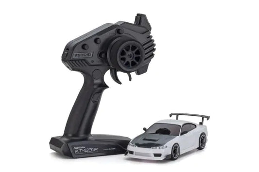 KYOSHO MINI-Z AWD MA020 READY SET NISSAN SILVIA S15 equipped with GT Wing White 32647W RTR