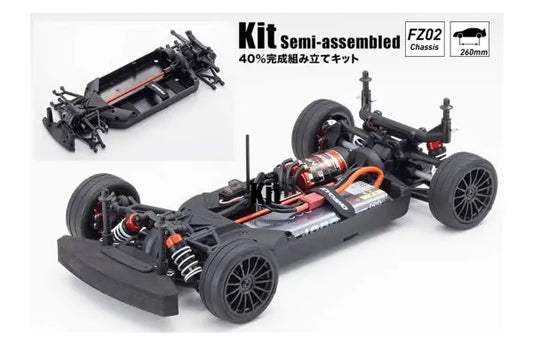 KYOSHO Radio Controlled Electric Powered 4WD Touring Car FAZER Mk2 FZ02 Chassis Kit 34461C