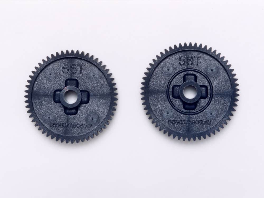 Tamiya 53665 RC TT-01 Spur Gear Set (55T/58T)