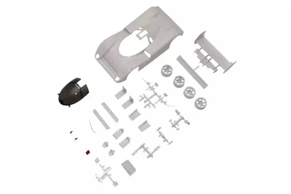 KYOSHO MINI-Z RWD JAGUAR XJR-14 White Body set (w/rims) MZN239